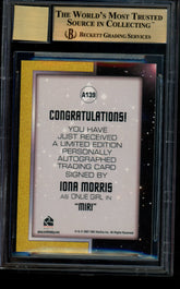 2008 Star Trek TOS 40th Anniv Autograph Iona Morris Limited Auto BGS 9.5/10